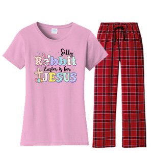 Silly Rabbit Easter Is For Jesus Women's Flannel Pajama Set