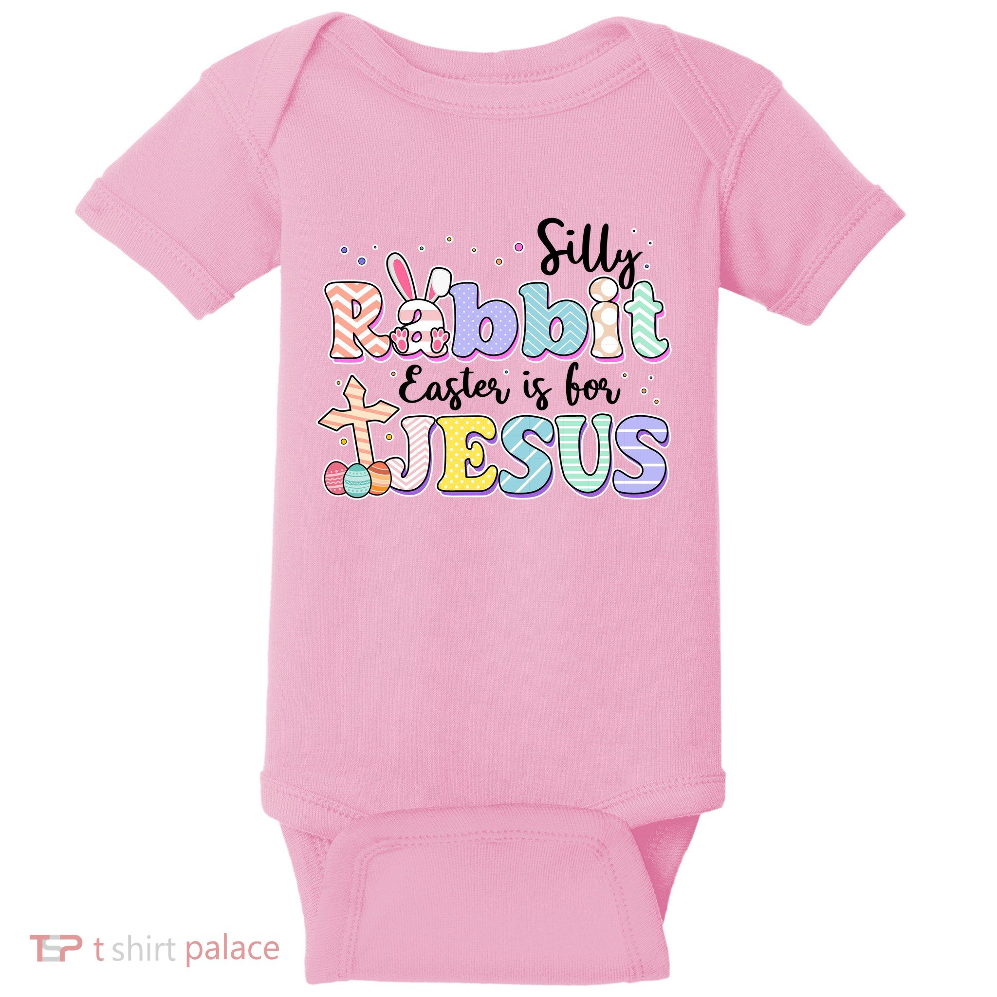 Silly Rabbit Easter Is For Jesus Baby Bodysuit