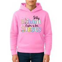 Silly Rabbit Easter Is For Jesus Kids Hoodie