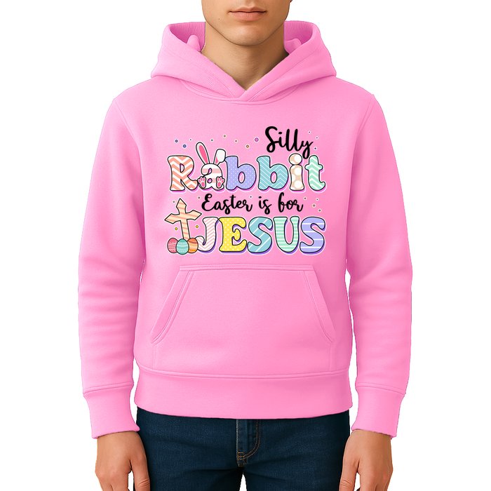 Silly Rabbit Easter Is For Jesus Kids Hoodie