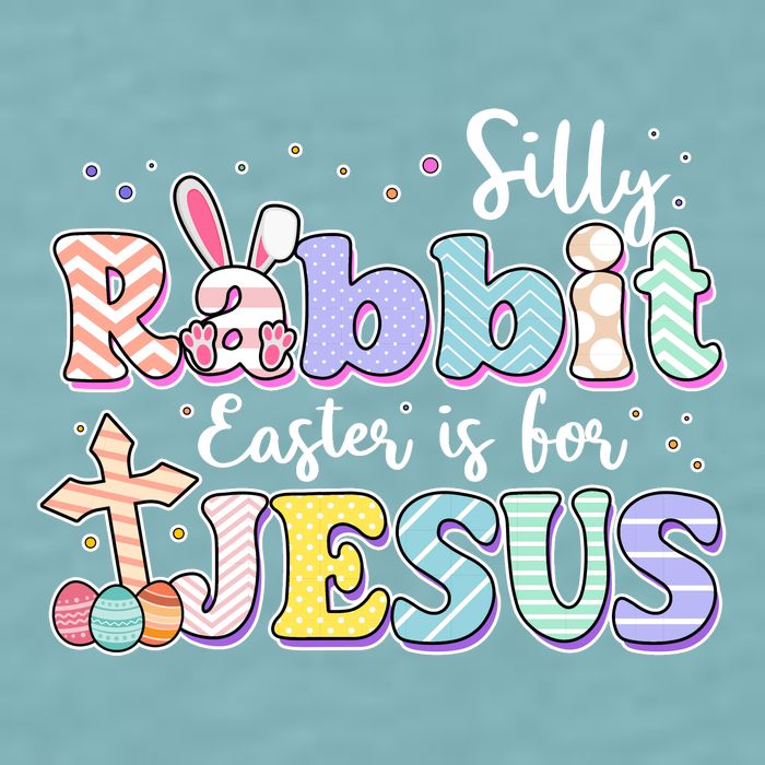 Silly Rabbit Easter Is For Jesus Sueded Cloud Jersey T-Shirt