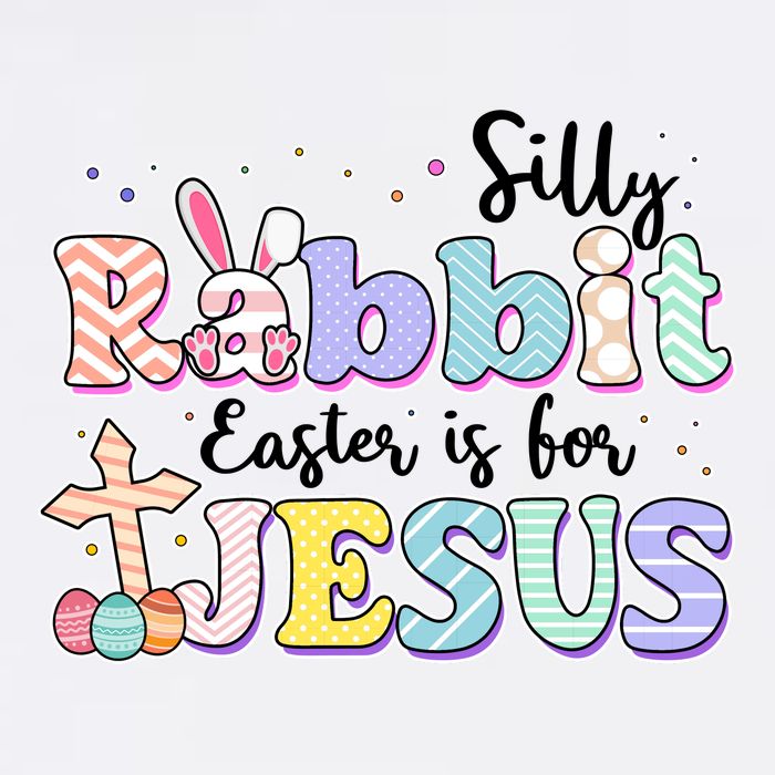 Silly Rabbit Easter Is For Jesus Garment-Dyed Sweatshirt