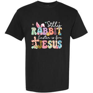 Silly Rabbit Easter Is For Jesus Cute Bunny Christian Faith Garment-Dyed Heavyweight T-Shirt