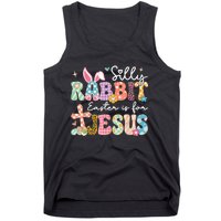 Silly Rabbit Easter Is For Jesus Cute Bunny Christian Faith Tank Top