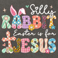 Silly Rabbit Easter Is For Jesus Cute Bunny Christian Faith Cotton Canvas Backpack