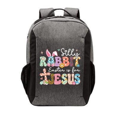 Silly Rabbit Easter Is For Jesus Cute Bunny Christian Faith Vector Backpack