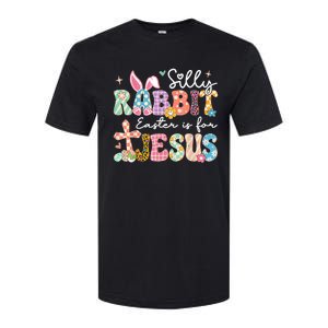 Silly Rabbit Easter Is For Jesus Cute Bunny Christian Faith Softstyle CVC T-Shirt