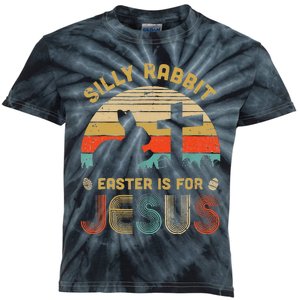 Silly Rabbit Easter Is For Jesus Christian Religious Kids Tie-Dye T-Shirt