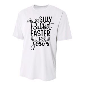 Silly Rabbit Easter Is For Jesus Easter Performance Sprint T-Shirt