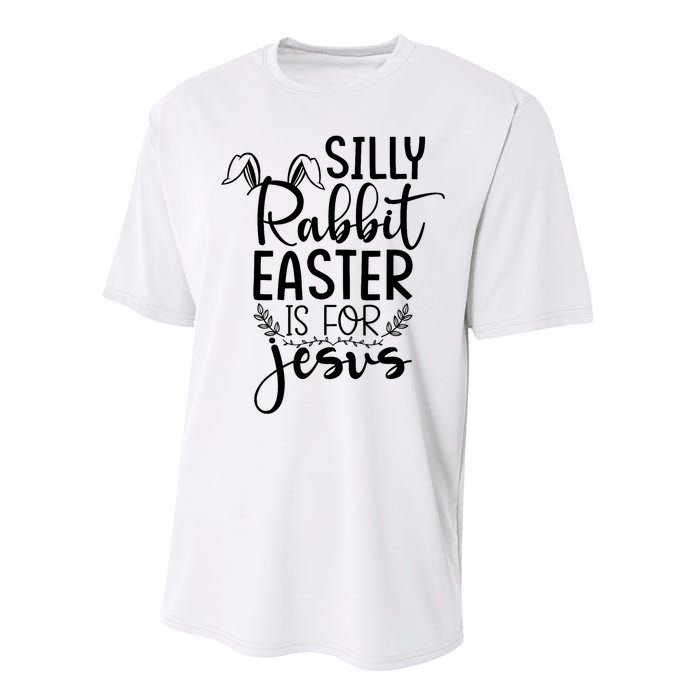 Silly Rabbit Easter Is For Jesus Easter Performance Sprint T-Shirt