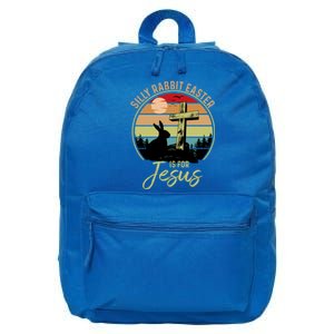 Silly Rabbit Easter Is For Jesus Christian Happy Easter Day Gift 16 in Basic Backpack