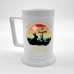 Silly Rabbit Easter Is For Jesus Christian Happy Easter Day Gift Beer Stein