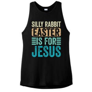 Silly Rabbit Easter For Jesus Toddlers Adult Christian Funny Ladies PosiCharge Tri-Blend Wicking Tank