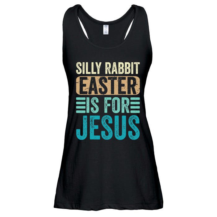 Silly Rabbit Easter For Jesus Toddlers Adult Christian Funny Ladies Essential Flowy Tank