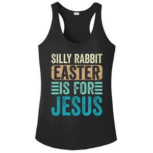 Silly Rabbit Easter For Jesus Toddlers Adult Christian Funny Ladies PosiCharge Competitor Racerback Tank