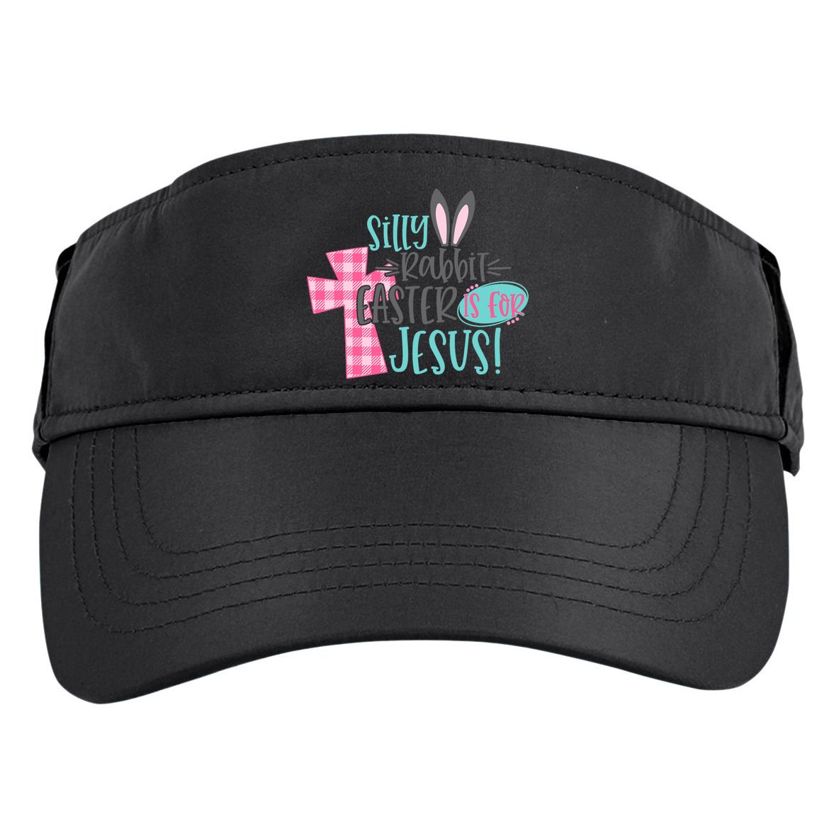 Silly Rabbit Easter Is For Jesus Women Easter Adult Drive Performance Visor