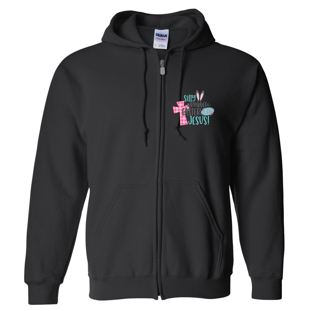 Silly Rabbit Easter Is For Jesus Women Easter Full Zip Hoodie