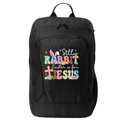 Silly Rabbit Easter Is For Jesus Cute Bunny Christian Faith City Backpack