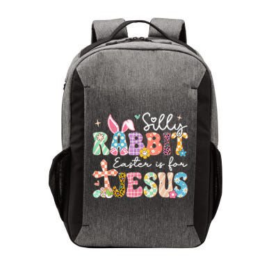 Silly Rabbit Easter Is For Jesus Cute Bunny Christian Faith Vector Backpack