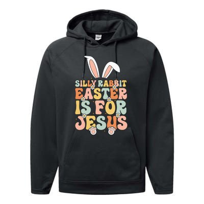 Silly Rabbit Easter Is For Jesus Easter Performance Fleece Hoodie