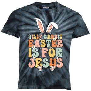 Silly Rabbit Easter Is For Jesus Easter Kids Tie-Dye T-Shirt