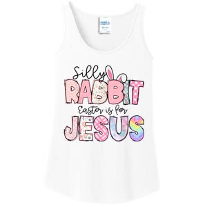 Silly Rabbit Easter Is For Jesus Funny Ladies Essential Tank