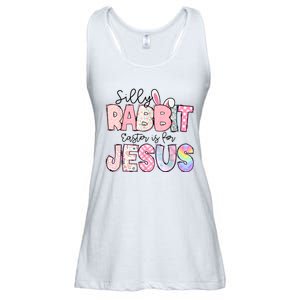 Silly Rabbit Easter Is For Jesus Funny Ladies Essential Flowy Tank