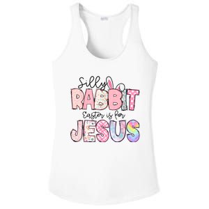 Silly Rabbit Easter Is For Jesus Funny Ladies PosiCharge Competitor Racerback Tank