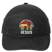 Silly Rabbit Easter Is For Jesus Religious Happy Easter Day 7-Panel Snapback Hat