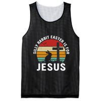 Silly Rabbit Easter Is For Jesus Religious Happy Easter Day Mesh Reversible Basketball Jersey Tank