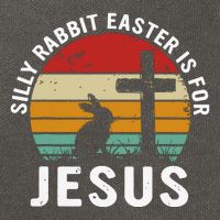 Silly Rabbit Easter Is For Jesus Religious Happy Easter Day Cotton Canvas Backpack