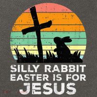 Silly Rabbit Easter Is For Jesus Christians Cotton Canvas Backpack