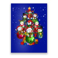 Santa Reindeer Elf Bowling Balls Snow Xmas Tree Player Gift Poster