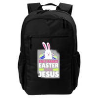 Silly Rabbit Easter Is For Jesus Funny Eggs Backpack