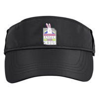 Silly Rabbit Easter Is For Jesus Funny Eggs Adult Drive Performance Visor