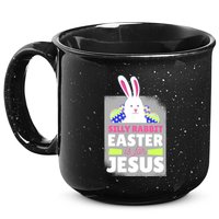 Silly Rabbit Easter Is For Jesus Funny Eggs 15oz Campfire Ceramic Mug