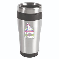 Silly Rabbit Easter Is For Jesus Funny Eggs 16oz Travel Tumbler