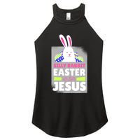 Silly Rabbit Easter Is For Jesus Funny Eggs Women's Perfect Tri Rocker Tank