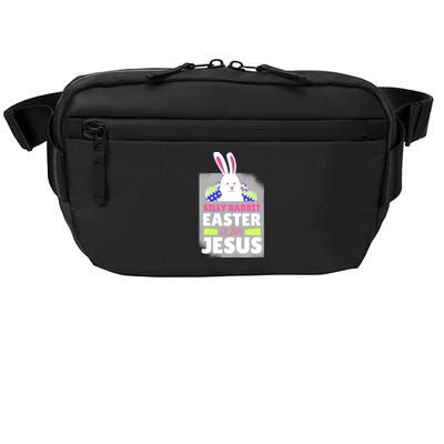 Silly Rabbit Easter Is For Jesus Funny Eggs Crossbody Pack