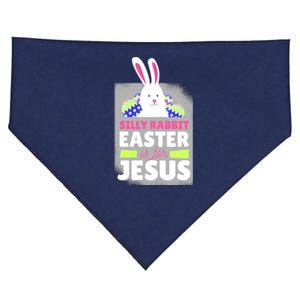 Silly Rabbit Easter Is For Jesus Funny Eggs USA-Made Doggie Bandana