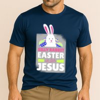 Silly Rabbit Easter Is For Jesus Funny Eggs Performance Shirt