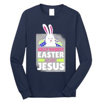 Silly Rabbit Easter Is For Jesus Funny Eggs Long Sleeve Shirt