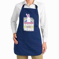 Silly Rabbit Easter Is For Jesus Funny Eggs Apron