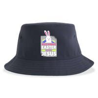 Silly Rabbit Easter Is For Jesus Funny Eggs Sustainable Bucket Hat