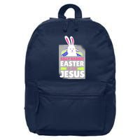 Silly Rabbit Easter Is For Jesus Funny Eggs 16 in Basic Backpack
