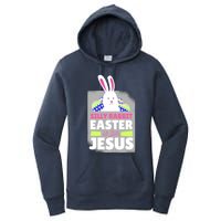 Silly Rabbit Easter Is For Jesus Funny Eggs Women's Pullover Hoodie