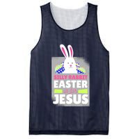 Silly Rabbit Easter Is For Jesus Funny Eggs Mesh Reversible Basketball Jersey Tank
