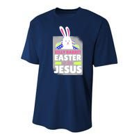Silly Rabbit Easter Is For Jesus Funny Eggs Youth Performance Sprint T-Shirt