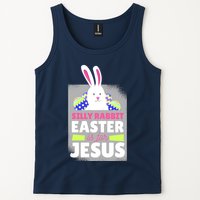 Silly Rabbit Easter Is For Jesus Funny Eggs Tank Top
