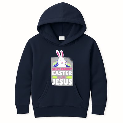 Silly Rabbit Easter Is For Jesus Funny Eggs Kids Hoodie